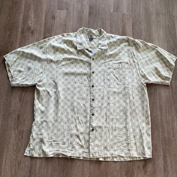 Tommy Bahama 100% Silk Button Front Shirt Size XXL - Picture 1 of 5